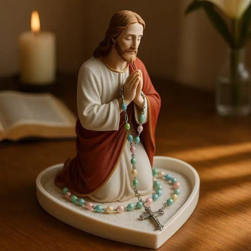 (🎄Early Christmas Sale 35%)🔥Virgin Mary Rosary Holder - ✝️With Necklace